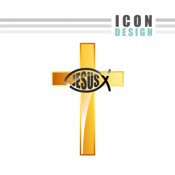 Katholisches Ikonendesign — Stockvektor