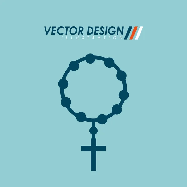 Catholic icon design — Stock Vector