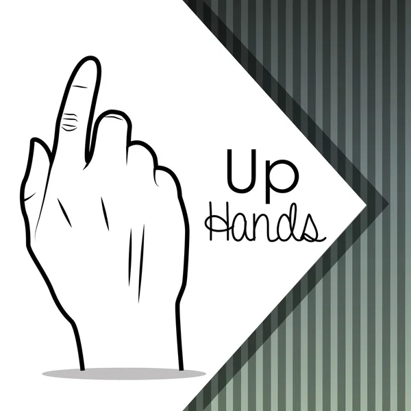 Design del linguaggio dei segni — Vettoriale Stock