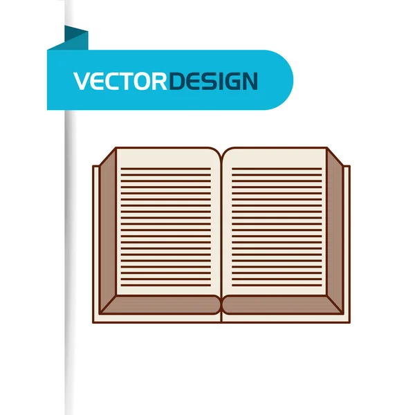 Livre icône conception — Image vectorielle