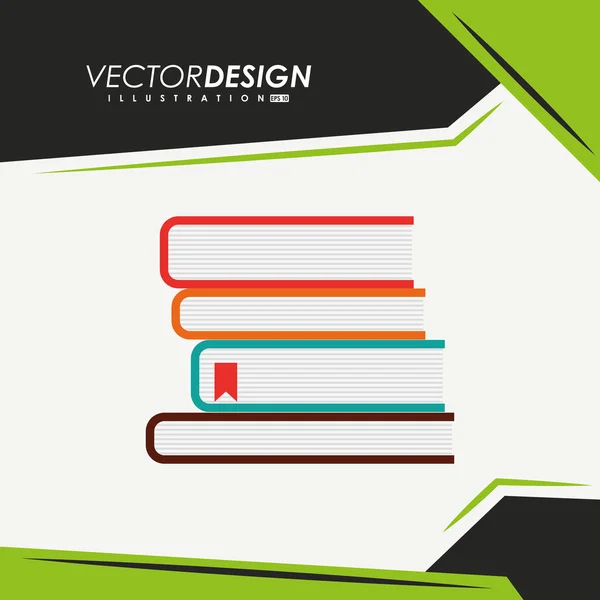 Дизайн иконок книг — стоковый вектор