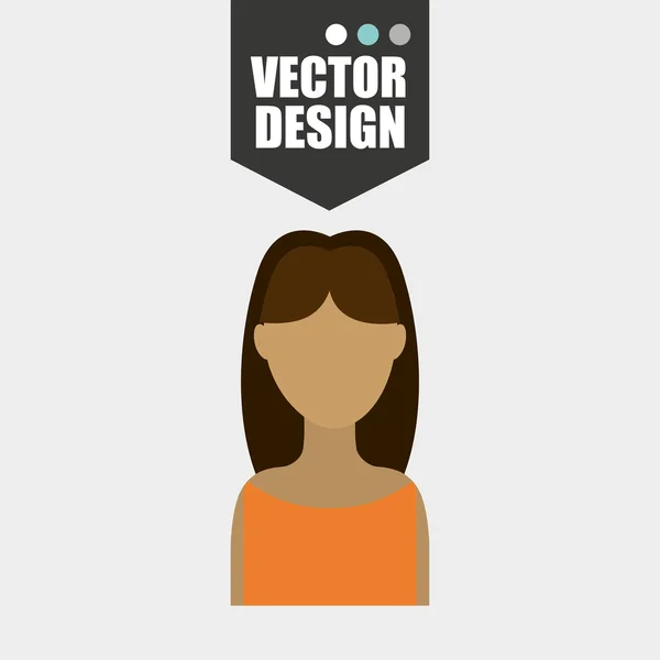 Diseño de icono de Avatar — Vector de stock