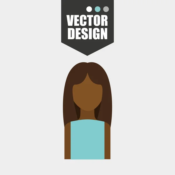 Conception d'icône Avatar — Image vectorielle