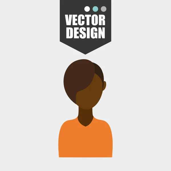 Avatar ikony designu — Stockový vektor