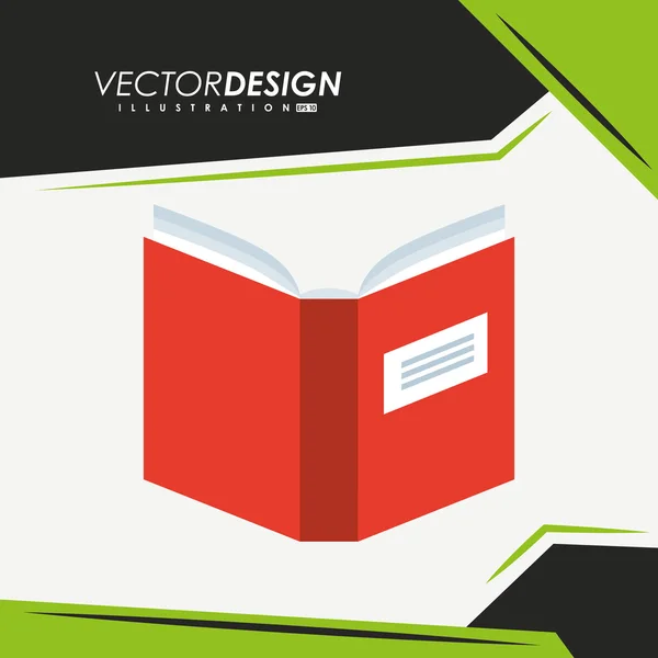 Kniha design ikony — Stockový vektor