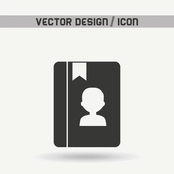 Livre icône conception — Image vectorielle