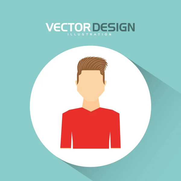 Avatar-Icon-Design — Stockvektor