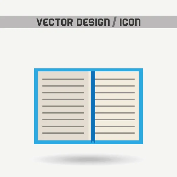 Design de ícone de livro — Vetor de Stock