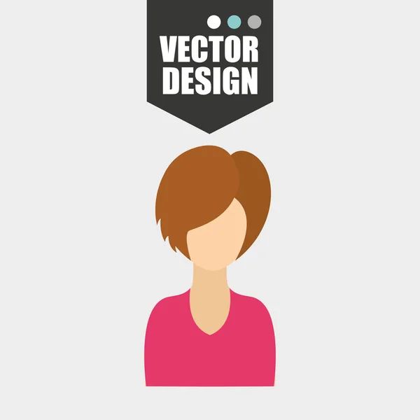 Diseño de icono de Avatar — Vector de stock