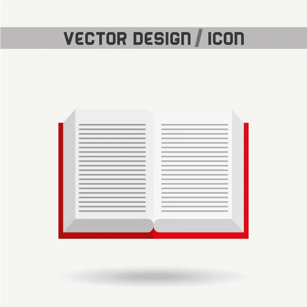 Design de ícone de livro — Vetor de Stock