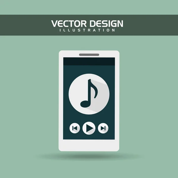 Diseño de tecnología portátil — Vector de stock