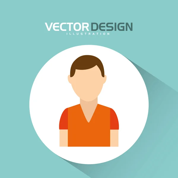 Avatar-Icon-Design — Stockvektor