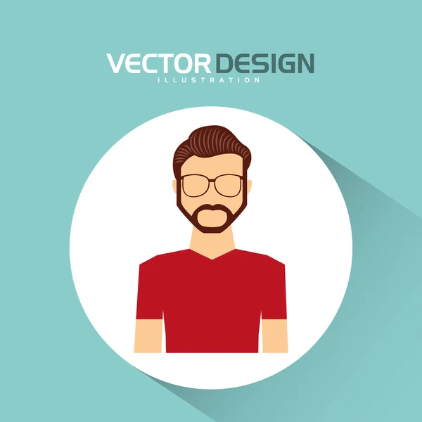 Design de ícone avatar — Vetor de Stock