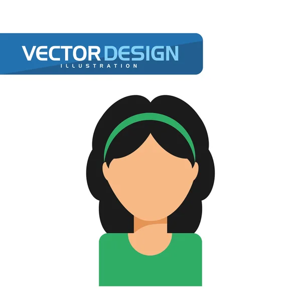 Avatar icon design — Stock Vector