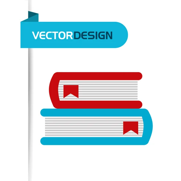 Libro icono diseño — Archivo Imágenes Vectoriales