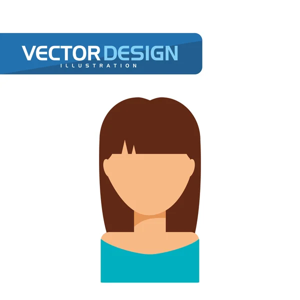 Diseño de icono de Avatar — Vector de stock