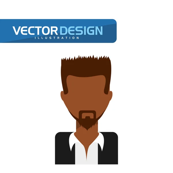 Avatar pictogram ontwerp — Stockvector