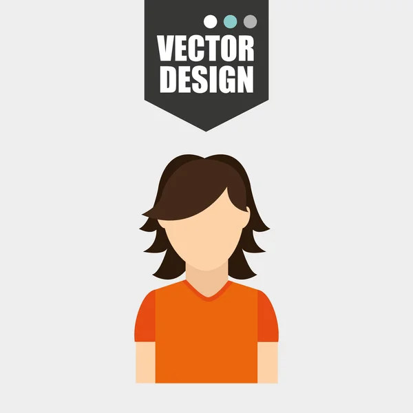 Design de ícone avatar — Vetor de Stock