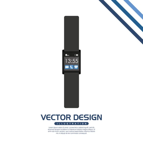 Design de tecnologia wearable — Vetor de Stock