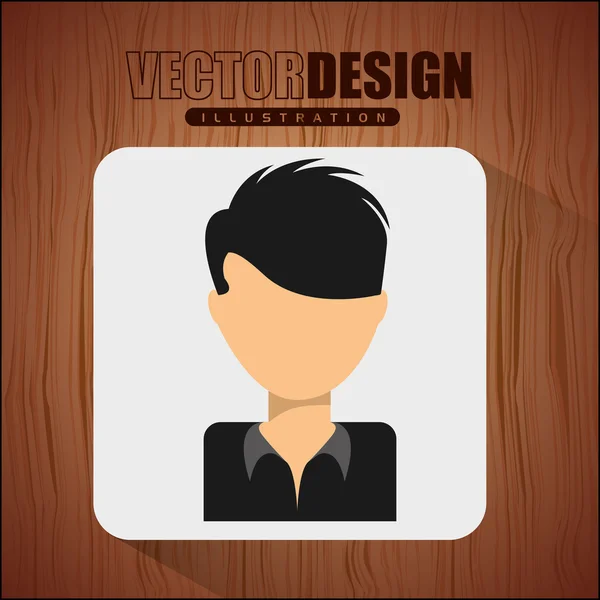 Diseño de icono de Avatar — Vector de stock