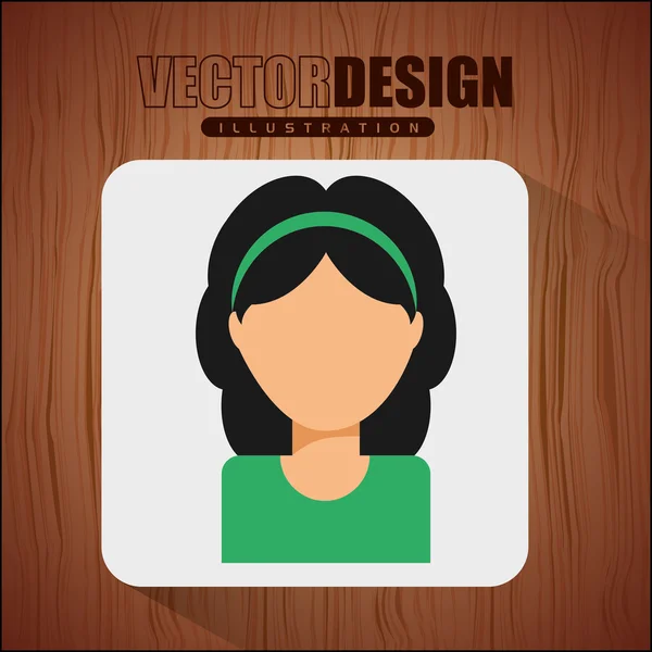 Avatar icon design — Stock Vector