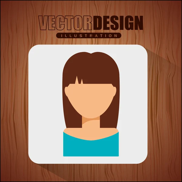 Diseño de icono de Avatar — Vector de stock