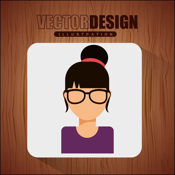 Design icona Avatar — Vettoriale Stock