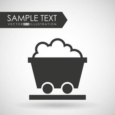 Madencilik Sanayi simgesi tasarım 