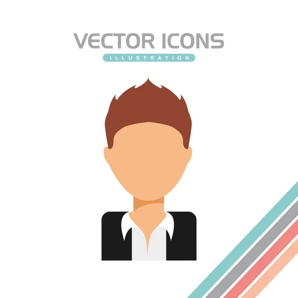 Avatar icon design — Stock Vector