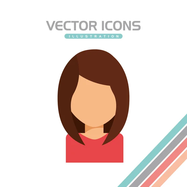 Avatar-Icon-Design — Stockvektor
