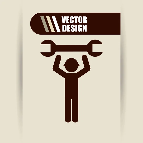 En construcción diseño — Vector de stock