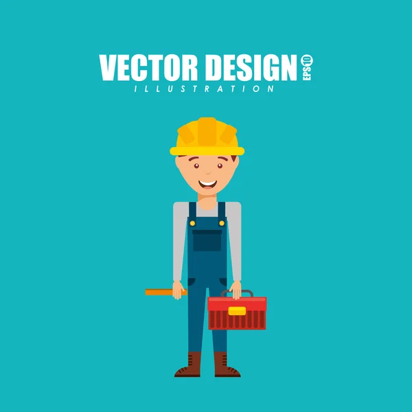 En construcción diseño — Vector de stock