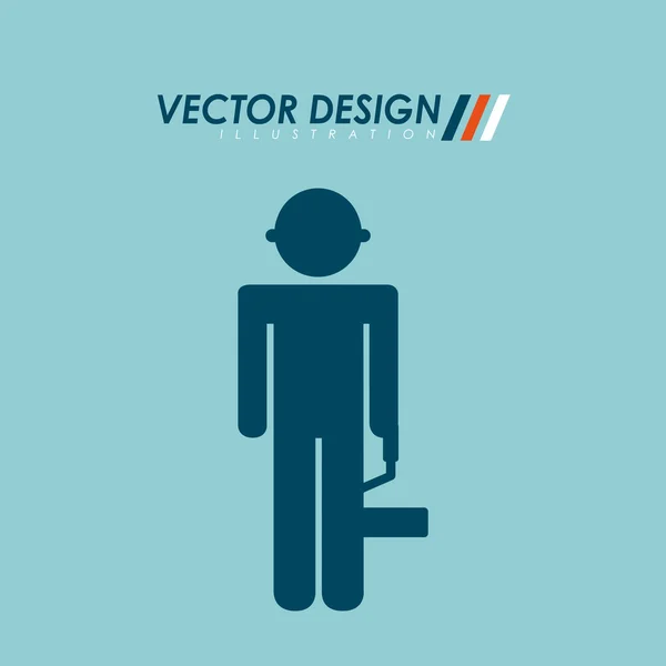 En construcción diseño — Vector de stock