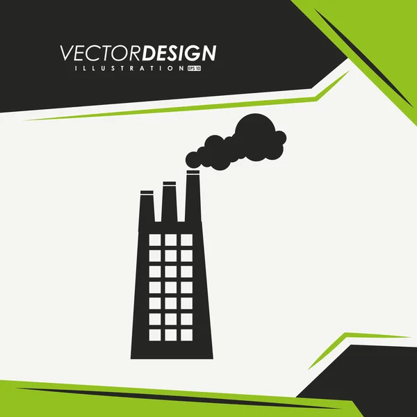 Gebouwen pictogram ontwerp — Stockvector