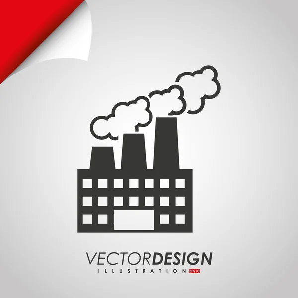 Bâtiments icône design — Image vectorielle
