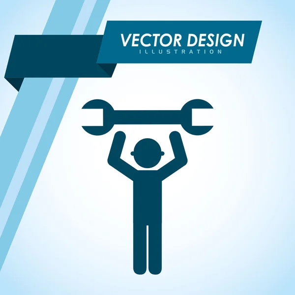 En construcción diseño — Vector de stock