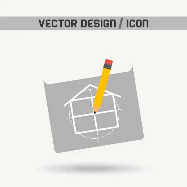 Sob projeto de construção — Vetor de Stock