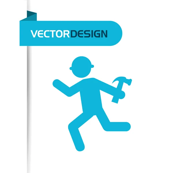 En construcción diseño — Vector de stock