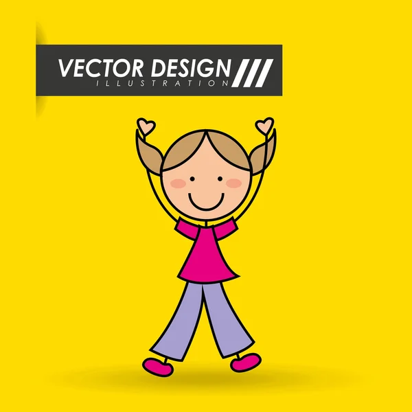 Cute kids design — Stock vektor