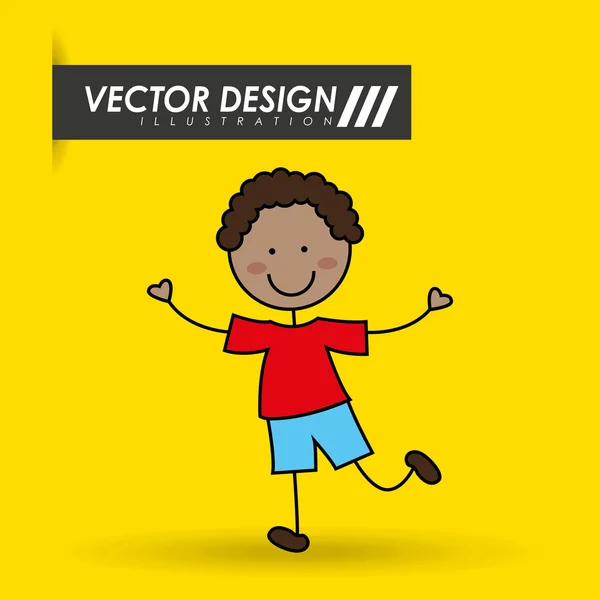Cute kids design — Stock Vector