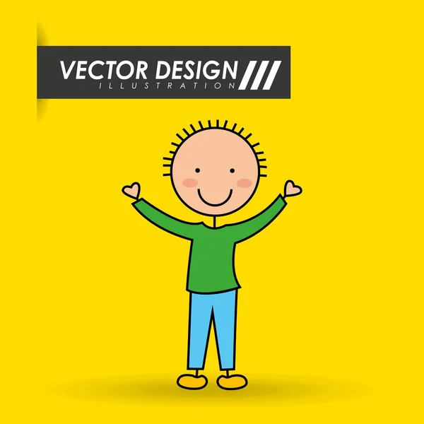 Lindo diseño de niños — Vector de stock