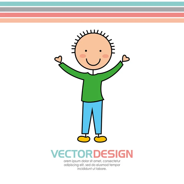 Design mignon enfants — Image vectorielle