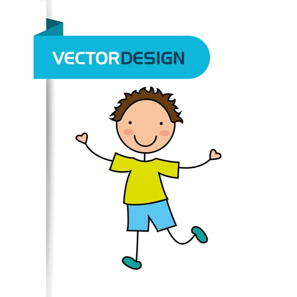 Design de crianças bonito — Vetor de Stock