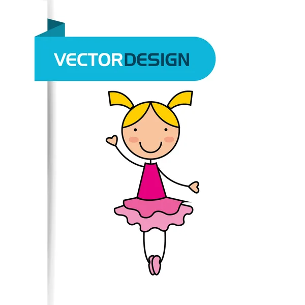 Design mignon enfants — Image vectorielle