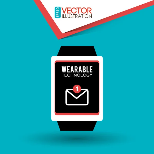 Design de tecnologia wearable — Vetor de Stock