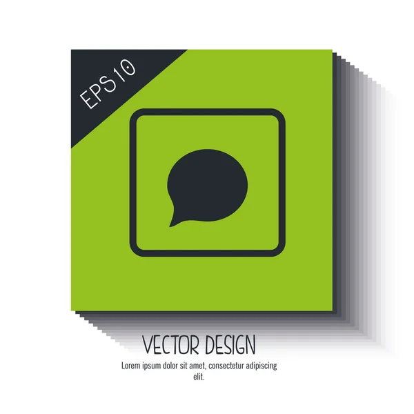 Diseño de iconos de redes sociales — Vector de stock