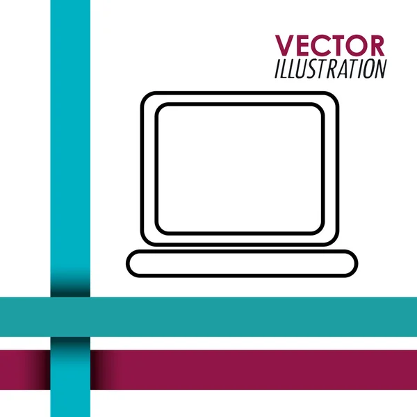 Diseño de tecnología portátil — Vector de stock