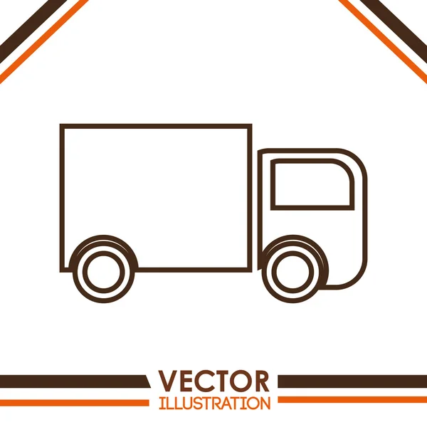 Diseño del servicio de entrega — Vector de stock