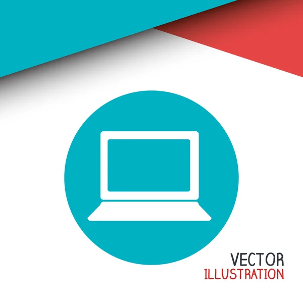 Laptop computer ontwerp — Stockvector