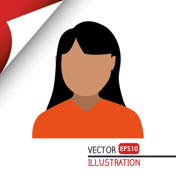 Diseño del perfil de usuario — Vector de stock